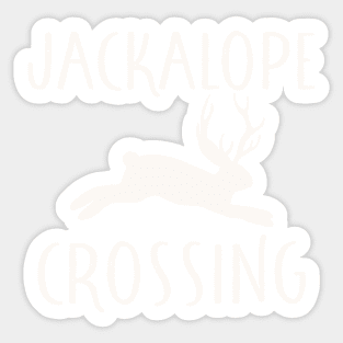 jackalope crossing light Sticker